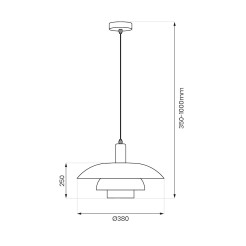Lampa wisząca FERRO Cashmere 1xE27 ML2361