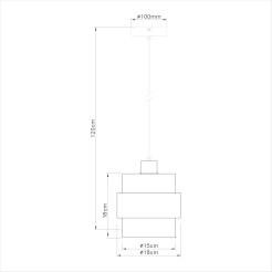 Lampa wisząca VALENTINO 1xE27 ML2238