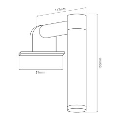 Kinkiet łazienkowy APA MINI black 4W LED ML2249