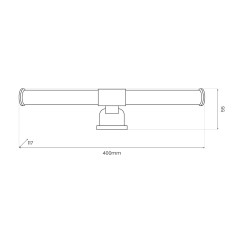 Kinkiet łazienkowy APA black 6W LED ML2252