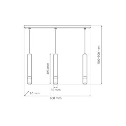 Lampa wisząca JOKER CASHMERE/GOLD 3xGU10 MLP2332