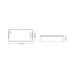MI-LIGHT Kontroler SR2 2w1 MONO/CCT 12-24VDC 12A FUT035S+ PS-FUT035S+