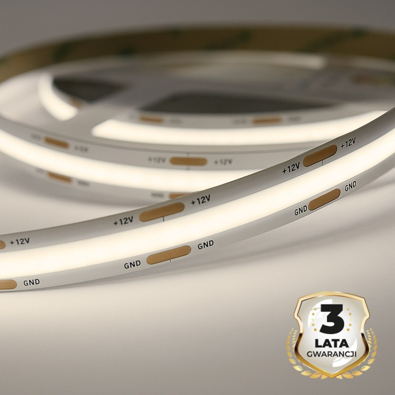 Taśma COB 5W/460lm/320/m  4000K IP20 12V 30m EKPL2393