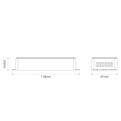 MI-LIGHT Kontroler 2w1 MONO/CCT 12-48VDC 20A FUT035P+ PS-FUT035P+