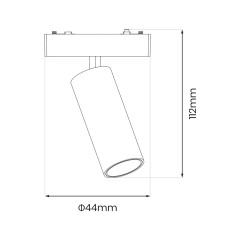 Slim Magnetic Track Biały spot 9W LED Tuya CCT ML2204