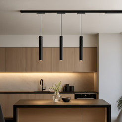 Slim Magnetic Track Czarny Pendant 6W LED Tuya CCT ML2207