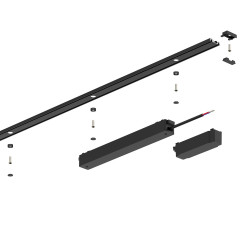 Slim Magnetic Track Szyna Natynk Czarny 100cm + zaślepki ML2209