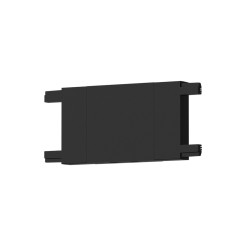 Slim Magnetic Track Czarny Łącznik Szyn Prosty ML2215