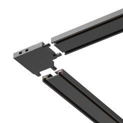 Slim Magnetic Track Czarny Łącznik Szyn L ML2217