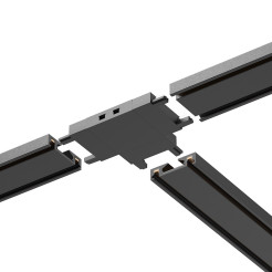 Slim Magnetic Track Czarny Łącznik Szyn T ML2219