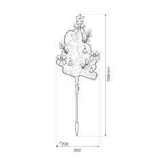 Choinka mini zielona 1W LED ML2407