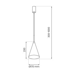 Lampa wisząca CAPITAL TAUPE Ø17cm 1xGX53 MLP2468