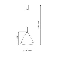 Lampa wisząca CAPITAL TAUPE Ø32cm 1xGX53 MLP2469
