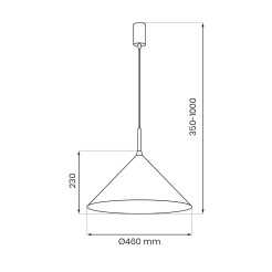 Lampa wisząca CAPITAL TAUPE Ø46cm 1xGX53 MLP2470
