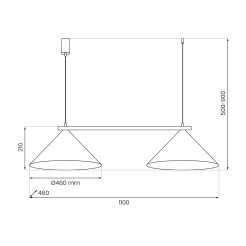 Lampa wisząca CAPITAL TAUPE 2xGX53 MLP2472
