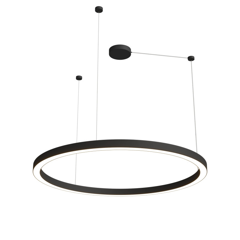 Żyrandol Aurum L Zmienna Barwa Światła LED czarny PL0116-130-CCT-BK PL0116-130-CCT-BK