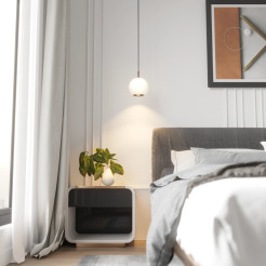 Lampa Wisząca Iliso 1xLED czarna PL0148 PL0148