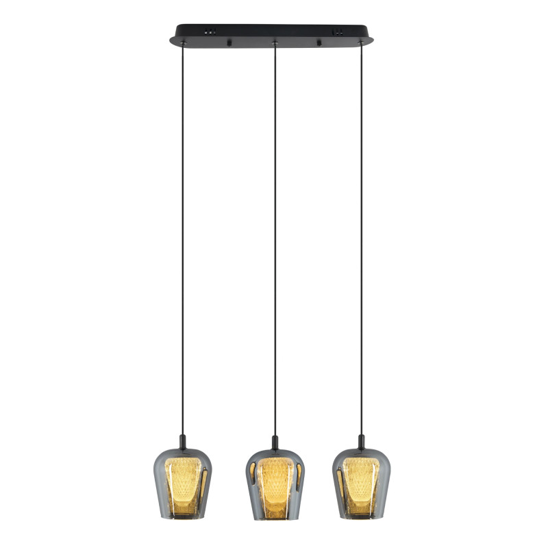 Lampa Wisząca Keso 3xLED czarna PL0141-3 PL0141-3