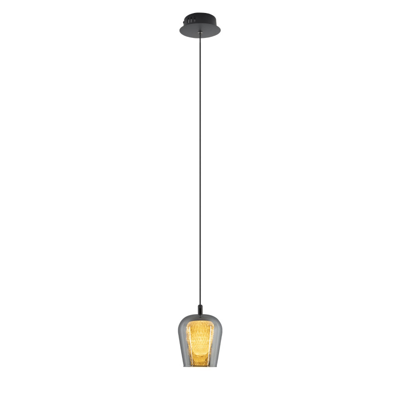 Lampa Wisząca Keso 1xLED czarna PL0141-1 PL0141-1
