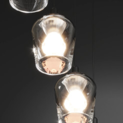 Lampa Wisząca Keso Round 5xLED czarna PL0142-5 PL0142-5