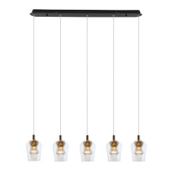 Lampa Wisząca Tasa 5xLED czarna PL0143-5 PL0143-5