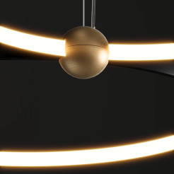 Lampa Wisząca Kido M LED czarny PL0139 PL0139