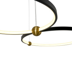 Lampa Wisząca Kido M LED czarny PL0139 PL0139