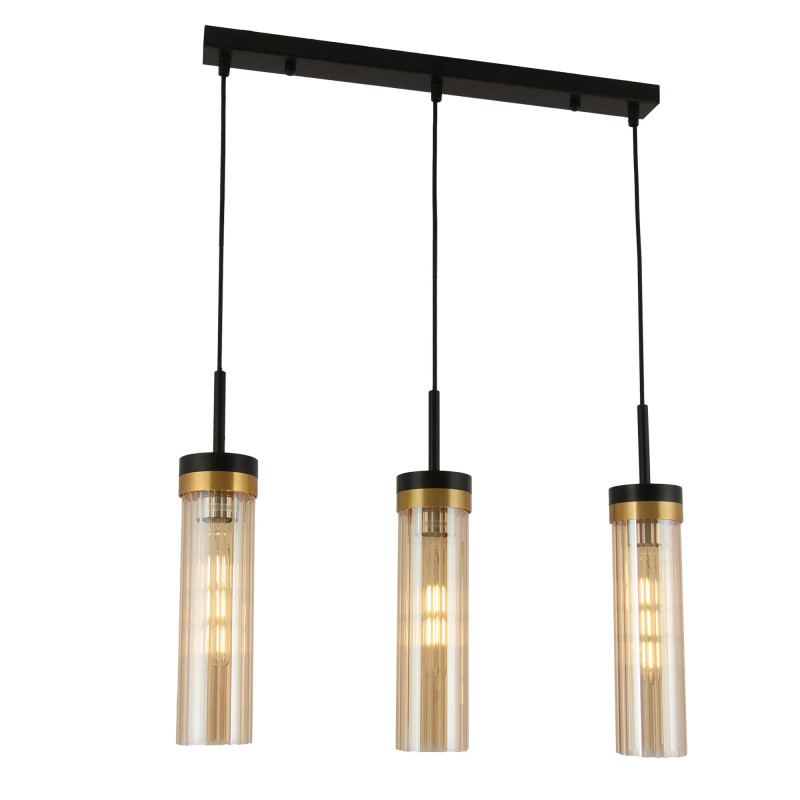 Lampa Wisząca Malika 3xE27 czarny PL0140-3 PL0140-3