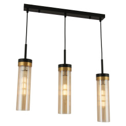 Lampa Wisząca Malika 3xE27 czarny PL0140-3 PL0140-3