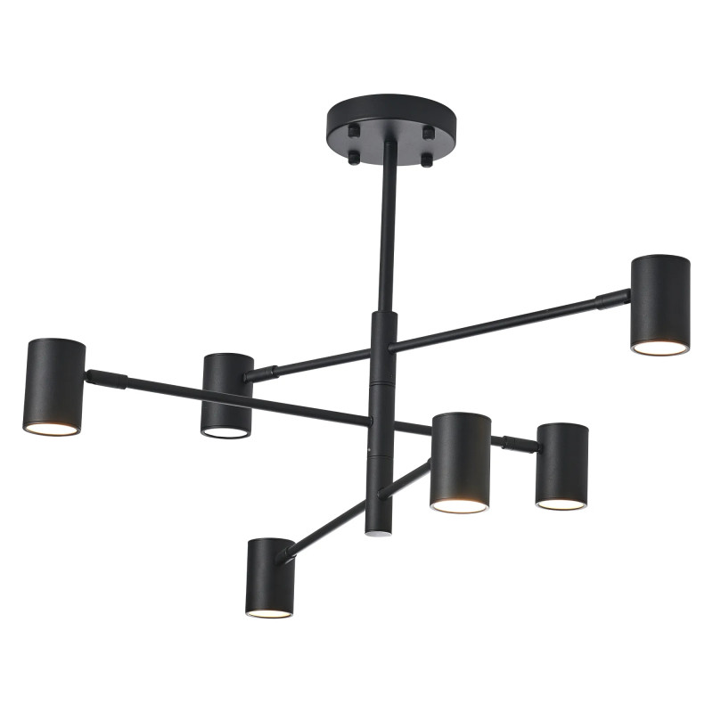Lampa Sufitowa Noe 6xGU10 czarna PLC0102-BK PLC0102-BK