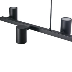 Lampa Wisząca Noe Long 6xGU10 czarna PL0111-BK PL0111-BK