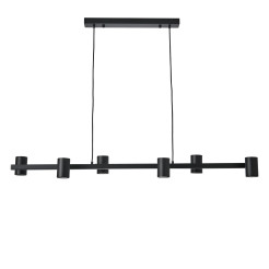 Lampa Wisząca Noe Long 6xGU10 czarna PL0111-BK PL0111-BK