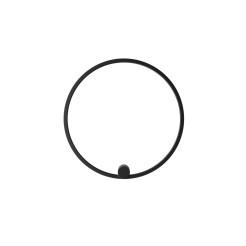 Kinkiet Ringa M 1xLED czarny WL0116-M-BK WL0116-M-BK