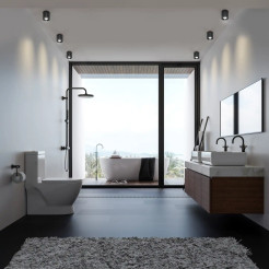 Tubka Luna 1xGU10 czarna IP65 CL0103-BK CL0103-BK