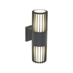 RIBO GRAY KINKIET IP54 2XE27 11507