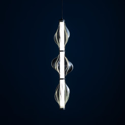 ELVA BLACK  LAMPA WISZĄCA LED 22W 18215