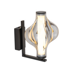 ELVA BLACK KINKIET LED 8W 18219