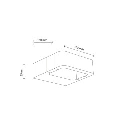 ARIUS GRAY KINKIET IP54 18081
