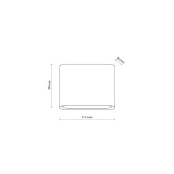 ARWENA S GRAY KINKIET IP 54 18082