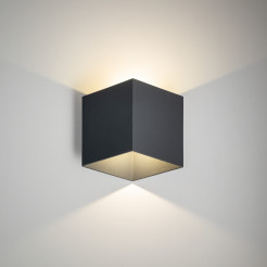 CUBE GRAY KINKIET LED IP 54 18086