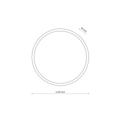 SFERIS GRAY LAMPA SUFITOWA IP 54 18088