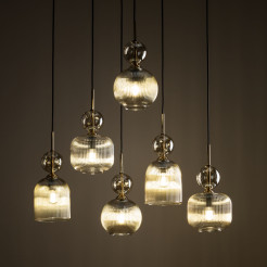 SOPHIA COGNAC LAMPA WISZĄCA 6XE14 11044