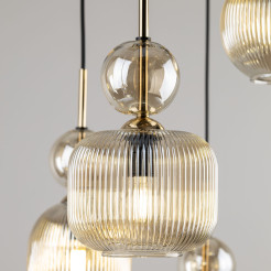 SOPHIA COGNAC LAMPA WISZĄCA 6XE14 11044