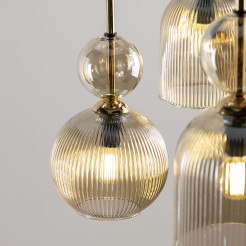 SOPHIA COGNAC LAMPA WISZĄCA 6XE14 11044
