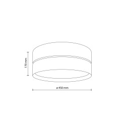CALMA LAMPA SUFITOWA 450 11598
