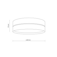 CALMA LAMPA SUFITOWA 600 11599