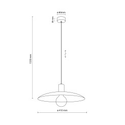 ASTRA NEW BROWN LAMPA WISZĄCA 1XE27 11319