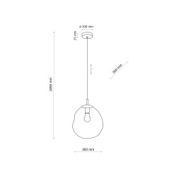 LAVA L BROWN LAMPA WISZĄCA 1XE27 11324
