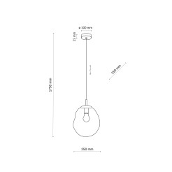 LAVA M BROWN LAMPA WISZĄCA 1XE27 11326