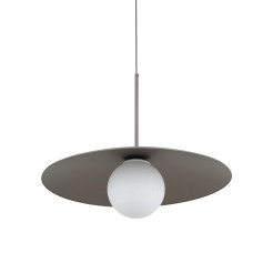SLATE NEW BROWN GLASS LAMPA WISZĄCA1XE27 11347